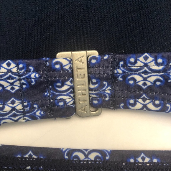 Athleta Tangier Cutout Swimsuit, M, Blue Tile - Picture 6 of 7